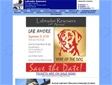Tablet Screenshot of labrescuers.org